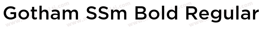 Gotham SSm Bold Regular字体转换